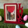 love wooden photo frame 4"x6"