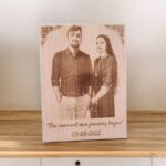 wooden engraved photoframe