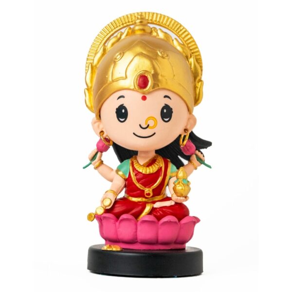 lakshmi ji bobblehead front look red color