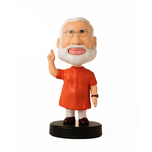 Mantriji Bobblehead front look light orange color