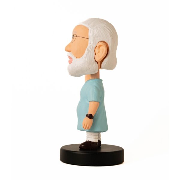 Mantriji Bobblehead side look light blue color