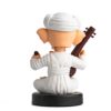 white color sitting god ganesh ji bobblehead back look